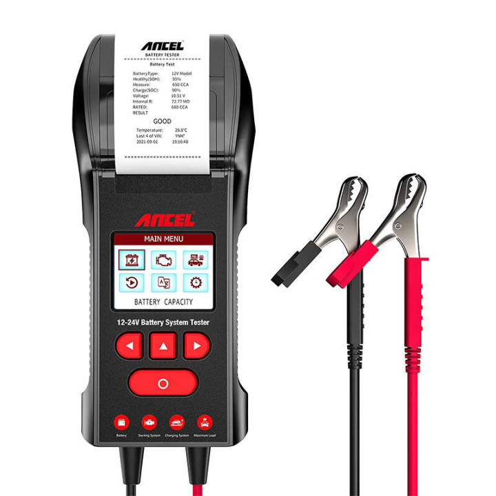 Aku tester printeriga Ancel BST600