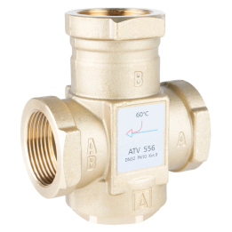 AFRISO ATV 556 – termostaatventiil, DN32, Rp 1 1/4", Kvs 9, 60°C