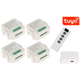 ATLO ATLO-SW-TUYA-4 4 paketų išmanusis LED juostos valdiklis Wi-Fi Zigbee Bluetooth Tuya Smart