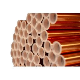 Straight copper tube 40bar 3/8" 9.52x0.8mm 5m FEINROHREN CZF792