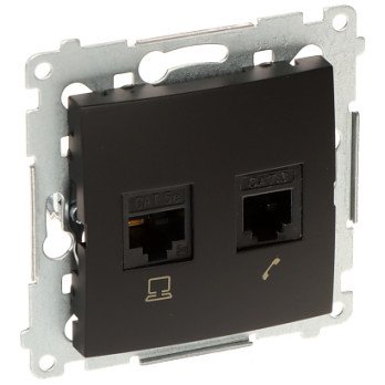 RJ-45 + RJ-12 FINAL SOCKET D5T.01/49-SIMON54