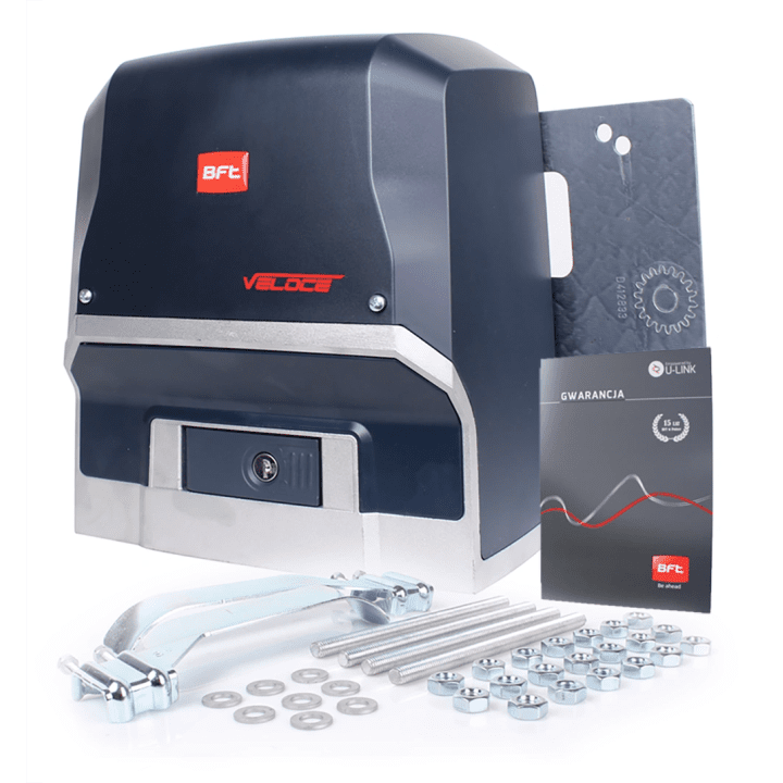 BFT ARES VELOCE SMART BT A500 operator for sliding gates, 24V, up to 500 kg.