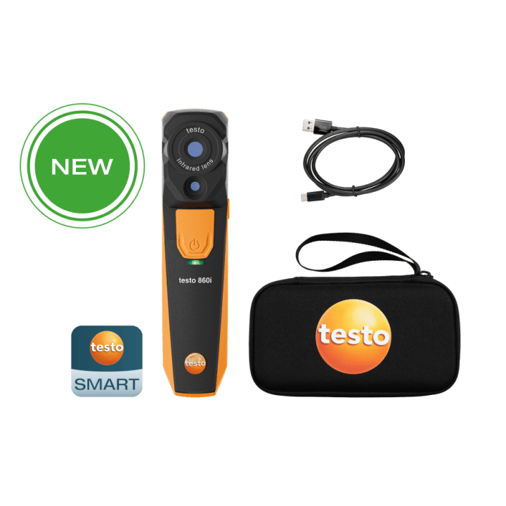Комплект Belaidis termovizorius Testo 860i 256 x 192 пикселей, ismaniesiems telefonams