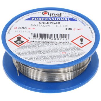 Solder Wire Pre-0.90/100 Unipress Cynel