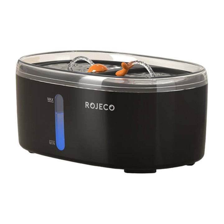 Ūdens strūklaka mājdzīvniekiem Rojeco 2,5L (melna)