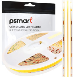 PSMART Taśma LED DUAL COB 24V WW 3000K IP20 12мм 600LED/м 5м