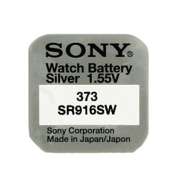 Sony 373 / SR916SW 1,55 В 30 мАч 0% рт. ст. Аккумулятор оксид серебра (Ražots Japānā)