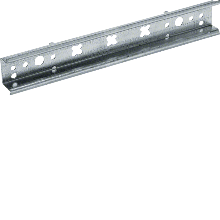 Hager UZ01B7 Universal DIN Rail, 1 Field, 25 Pieces