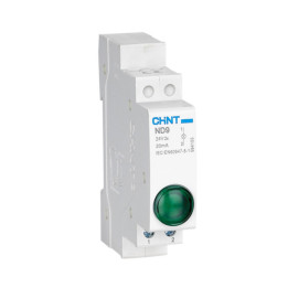 LED INDIKATORI DIN ND9-1 230V ZAĻŠ