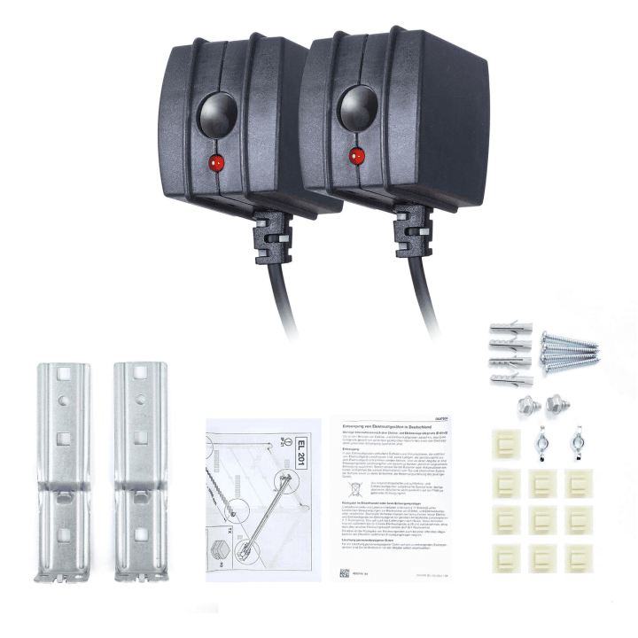 Hörmann EL 201 – проводные фотоэлементы TX/RX с кабелями 2 × 10 м, IP21