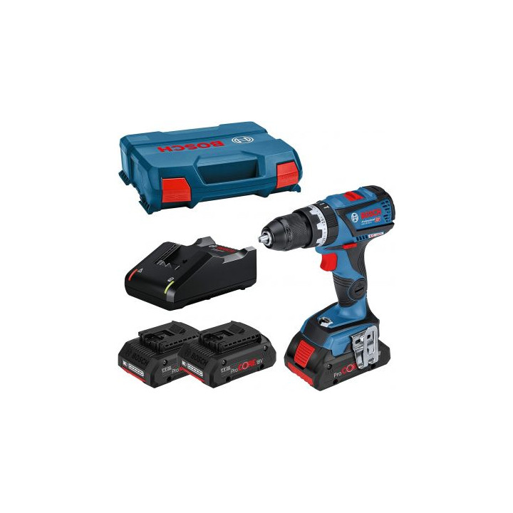 BOSCH GSB 18V-60C 3x4.0PC LC akulööktrell PROMO