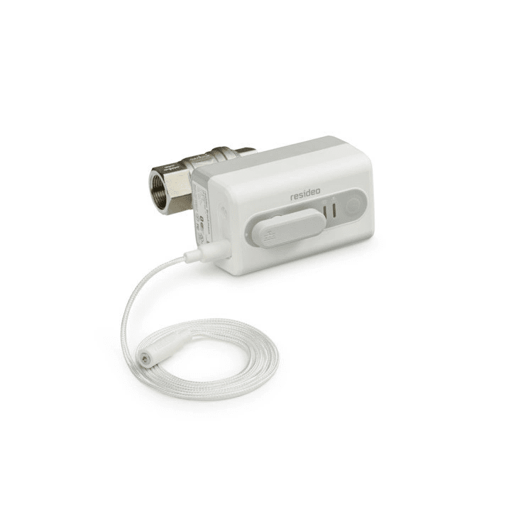 Resideo Braukmann L5 Запорный шаровой кран Wi‑Fi 1 1/4 дюйма с датчиком затопления 1,5 м