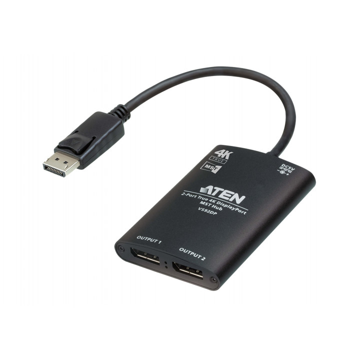 ATEN VS92DP-AT 2 portu True 4K DisplayPort MST centrmezgls