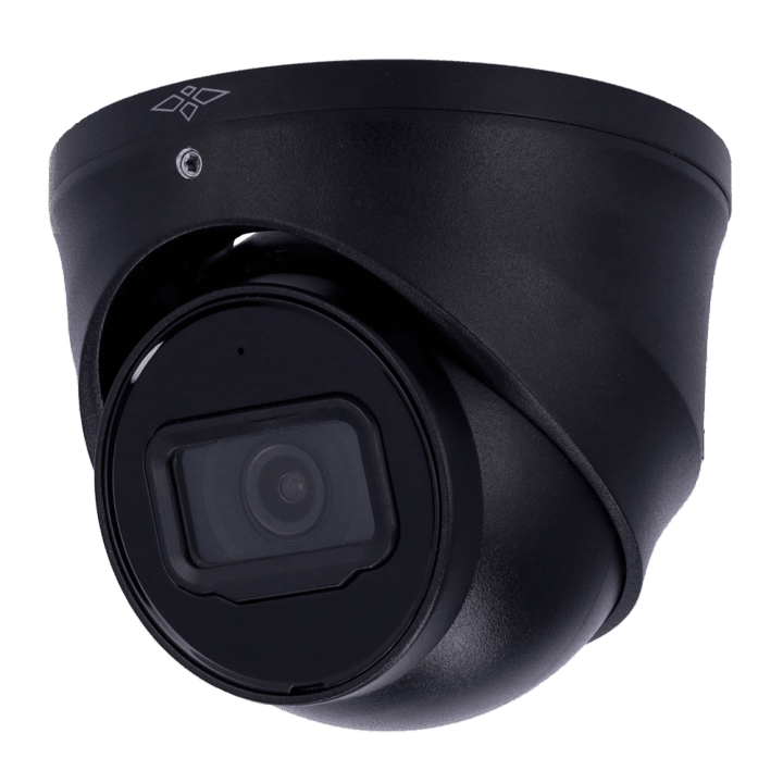 X-SECURITY XS-IPD744A-4U-AI-BLACK 4MP Turret IP-kaamera koos PoE-ga, Wi-Fi, IP67, AI Analytics, 30 m IR, 2,8 mm objektiiv