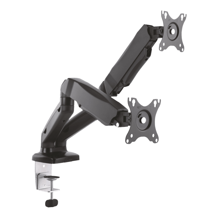 MARCA BLANCA TVM-1327DESK-FLEX-DUAL Dual Monitor Mount – Full Motion Articulating Desk Clamp for 13-27 inch Screens