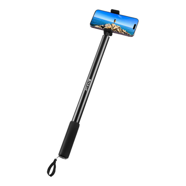 Metāla selfiju turētājs 2m PULUZ priekš Insta360 One RS/X2/X3/X4 kameras (melns)
