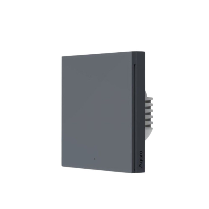 Aqara H1 EU älykäs seinäkytkin ilman nollajohtoa, yksi vipu, harmaa - Zigbee Wi-Fi Z-Wave Thread, Apple HomeKit, 2 kanavaa