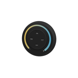 Wall mounted controller CCT Round 1-zone 2xAAA Black S1-B