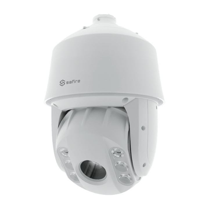 SAFIRE SF-IPSD8732ITA-4U-AI 4MP PTZ ātrgaitas kupola IP kamera ar 35x optisko tālummaiņu, PoE, Wi-Fi, IP66 āra videi