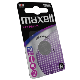 Maxell DL1620/CR1620 ECR1620 3V 80mAh Litija baterija, blister 1 gab.