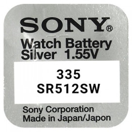 Sony 335 / SR512SW 1,55 В 6 мАч 0% рт. ст. Аккумулятор оксид серебра (Ražots Japānā)