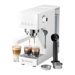 AMZCHEF CE-EM3131-WT virzuļa kafijas automāts (balts)