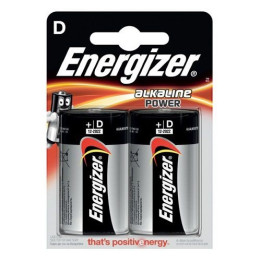 Energizer Alkaline Power D / LR20 / MN1300 1,5 V akku, 2 kpl.