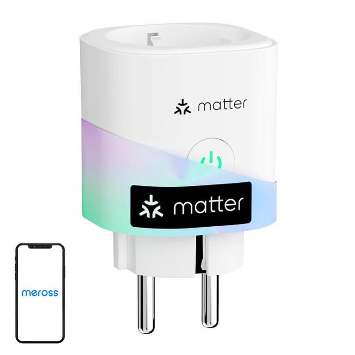 Умная розетка MEROSS MSS315MA-EU с энергомонитором (Matter)