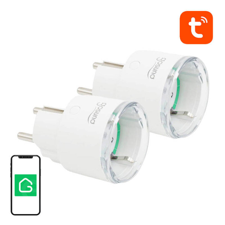 Gosund SP111 Smart Plug WiFi 3680W 16A Tuya 2-Pack