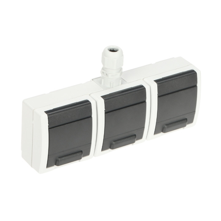 ANT TINKO MONTUOJAMAS TRIGUBAS LIZDAS AQUANT-2K-G3/EPN 250 V AC 16 A IP65 Elektro-Plast