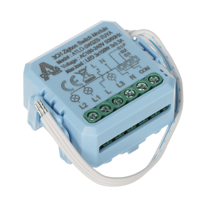 ATLO ATLO-SW3ZB-TUYA Smart Relay Module Zigbee Tuya Smart Life Alexa Google Home