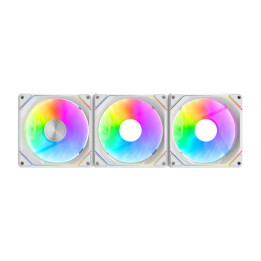 Darkflash Gauss G24 3 viename kompiuterio ventiliatoriai (balti)