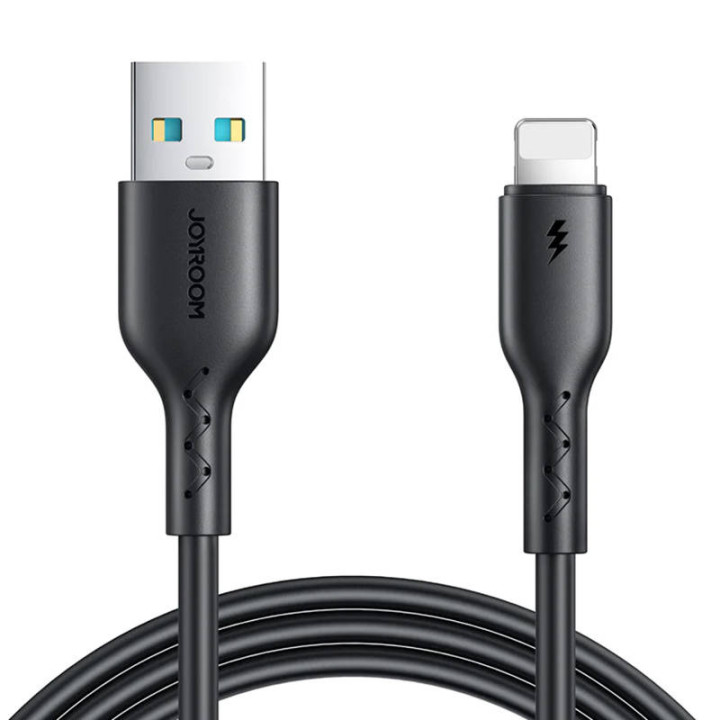 Кабель Flash Charge USB для Lightning Joyroom SA26-AL3/ 3A / 1м (черный)