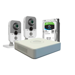 HIKVISION DS-J142I Wi-Fi apsaugos kameros pradinis rinkinys – namų stebėjimo rinkinys