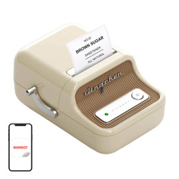 NIIMBOT B21 Portable Label Printer (Cream)
