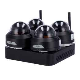 UNIVIEW EASY UV-KIT114-D42W-BLACK 4MP lauko PoE IP kameros komplektas su naktiniu matymu