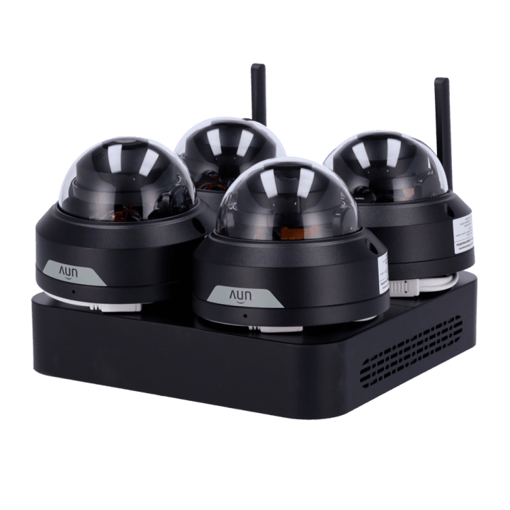 UNIVIEW EASY UV-KIT114-D42W-BLACK 4MP уличный PoE IP-камерный комплект с ночным видением