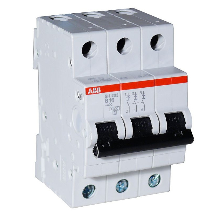 ABB SH203 3-polu automātslēdzis 10A B