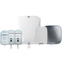 Комплект коммуникатора AJAXFIBRA FIBRA-KIT4-PRO-4G-W с поддержкой 4G LTE и Wi-Fi