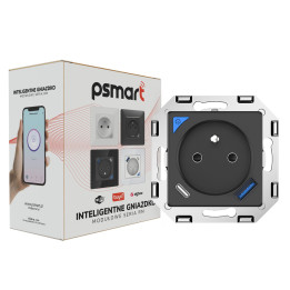 PSMART USB mērīšanas ligzda melna RM WiFi TUYA