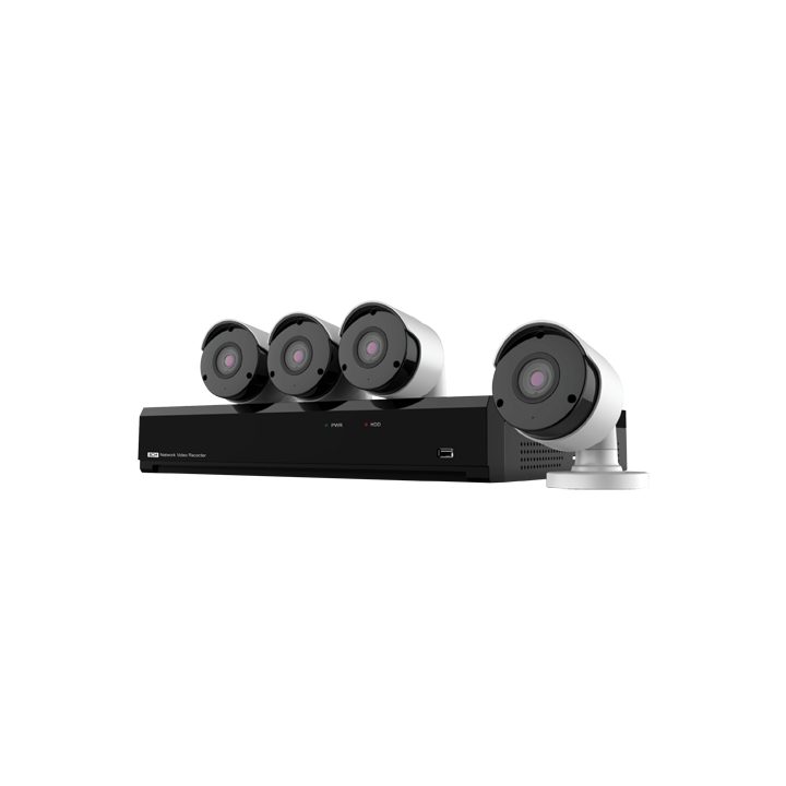 NIVIAN RETAIL NV-KIT41-4CAM-5M-1TB 4x 5MP IP-kamerasarja 1TB HDD:llä
