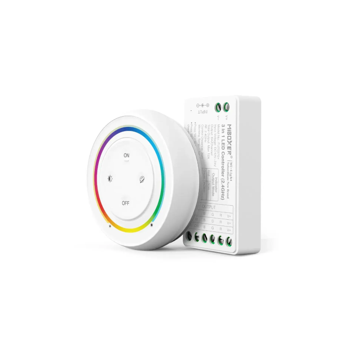 Control Set Remote + Controller 3in1 RGB/RGBW/RGBCCT 12-24VDC 12A FUT037SA+
