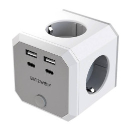BlitzWolf BW-EC2 8-in-1 Power Cube (4 x AC / 2 x USB-A / 2 x USB-C)