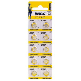 Vinnic L721F / AG11 / 362/361 1.5V 18mAh AlkalipulksteЕ†a baterijas 10 gab.
