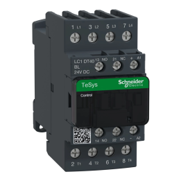 Schneider Electric TeSys Deca 4P 4NO Contactor 24 V DC 40A 440V AC-1 1NO+1NC DIN 45mm