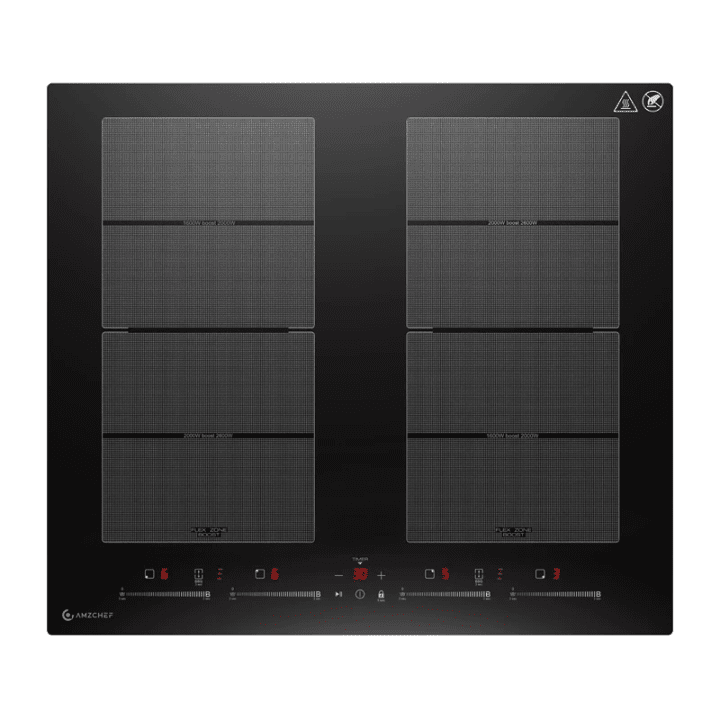 AMZCHEF CE-FS-I74S-FFDD10 induktioliesi, 4 aluetta