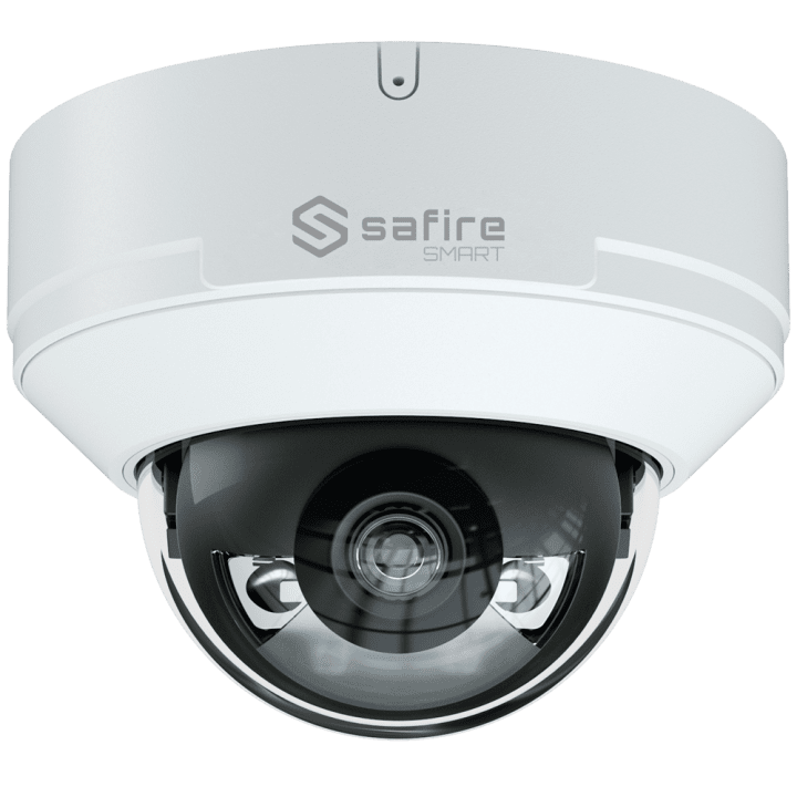 SAFIRE SMART SF-IPD040A-4I1-NIGHTPRO 4MP väliskuppel IP-kaamera PoE-ga, Wi-Fi, IP67, valge LED, 30 m IR