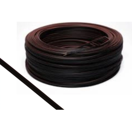 Johto 2x0,5mm 20AWG musta 80° 300V VW-1