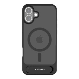 Torras Pstand sērijas futrālis iPhone 16 Plus (melns)