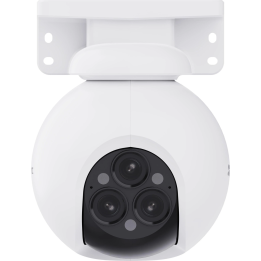 EZVIZ CS-H80f 4MP+4MP+4MP Многосферическая уличная IP-камера видеонаблюдения, 2560x1440, настенный монтаж, белая